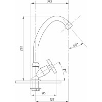Кран для холодной воды TSARSBERG тип Кр-ЦБА TSB-01-88