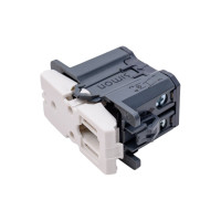 Двухполюсный выключатель с контрольной подсветкой Simon 16А, 250В, узкий модуль, S82C 75134-69