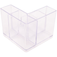 Подставка для канцелярских мелочей ОСКОЛПЛАСТ 6 отделений, прозрачная 601-03