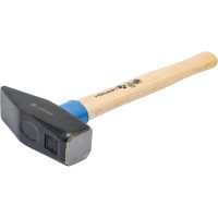 Слесарный молоток HOEGERT TECHNIK кованый, 1500 г, с деревянной рукояткой HT3B015