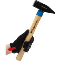 Слесарный молоток HOEGERT TECHNIK кованый, 1500 г, с деревянной рукояткой HT3B015