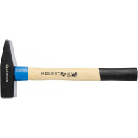 Слесарный молоток HOEGERT TECHNIK кованый, 1500 г, с деревянной рукояткой HT3B015