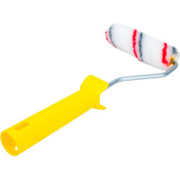 Мини-валик РемоКолор малярный с рукояткой Мультиколор, ось 6мм, D15мм, 100мм, 06-1-611