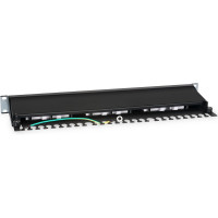 Патч-панель Cabeus 1U, 24 порта, RJ-45, категория 6a, экранированная, PL-24-Cat.6a-SH-Dual