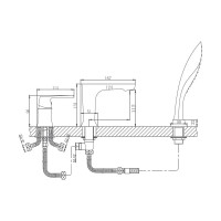 Смеситель для ванны Haiba HB80804