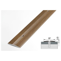 Порог прямой алюминиевый (37 мм; 0.9 м; декоративный; дуб Престиж) Лука УТ000026075