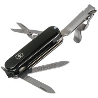 Нож Victorinox Classic Nail Clip 580, 65 мм, 8 функций, черный 0.6463.3