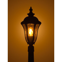 Садово-парковый светильник TDM ELECTRIC Вена 1х60 Вт, столб, H1050 мм, прозрачное/чёрный, Е27, SQ0330-2062