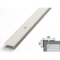 Порог угловой алюминиевый декоративный (24х10 мм, 1,8 м, Дуб арктик) ЛУКА УТ000003293