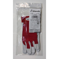 Перчатки 2Hands трикотаж/овечья кожа/манжет на велкро 0755- 8,5