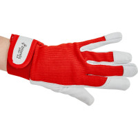 Перчатки 2Hands трикотаж/овечья кожа/манжет на велкро 0755- 8,5