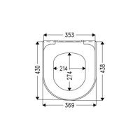 Сиденье Cedo Toscana с микролифтом, быстросъемное, дюропласт, белое 528565