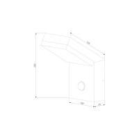 Садово-парковый светильник Elektrostandard 1541 TECHNO LED с датчиком движения чёрный a053946