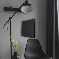 Дистанционный 3-клавишный выключатель GRITT Space черный, без реле, IP67 13012