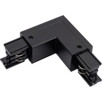 L-образный соединитель для шинопроводов Uniel трехфазный BLACK 1 POLYBAG UBX-A22 9766
