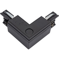 L-образный соединитель для шинопроводов Uniel трехфазный BLACK 1 POLYBAG UBX-A22 9766
