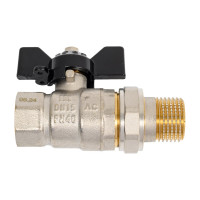 Шаровой кран Terma NEOS 1/2", с американкой, бабочка 26026