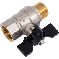Шаровой кран Terma NEOS 1/2", в/н, бабочка 26024