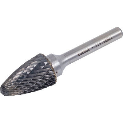 Борфреза гиперболическая со сферическим торцом (тип F; 16х25 мм; хвостовик 6 мм) KORNOR 362162506