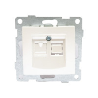 Механизм компьютерной розетки GUSI ELECTRIC розетки комп. RJ45, одинарной, СУ, жемчуг С10К1-028