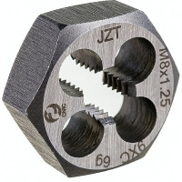 Плашка CNIC М 8,0 1,25 шестигранная 9ХС, S 22мм 6g 55876