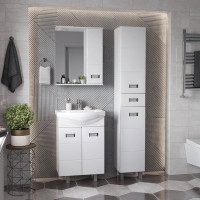 Тумба с раковиной Onika Балтика 60 напольная, белая (ум. Балтика 60) 106040