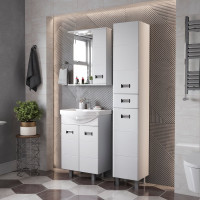 Тумба с раковиной Onika Балтика 60 напольная, белая (ум. Балтика 60) 106040