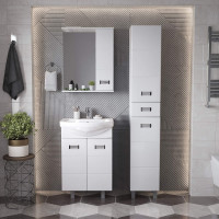 Тумба с раковиной Onika Балтика 60 напольная, белая (ум. Балтика 60) 106040