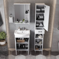 Тумба с раковиной Onika Балтика 60 напольная, белая (ум. Балтика 60) 106040