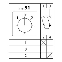 Кулачковый переключатель TDM ELECTRIC КПУ11-25/51 (1-0-2 1р) SQ0715-0171