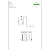 Уголок Amig покрытие цинкование 1-80 Ang