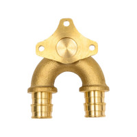 Водорозетка One Plus двойная, 20x1/2x20 OP для труб из сшитого полиэтилена Pex qe 3204023106