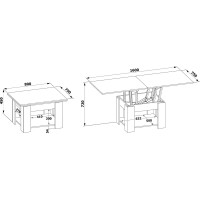 Журнальный стол СОКОЛ венге СЖ-2 СЖВ5