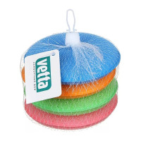 Набор губок для мытья посуды VETTA d11 см, поролон 441-147