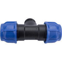 Компрессионный переходной тройник VALFEX ПНД, с наружной резьбой, 40-1 1/4"-40 1210024011440