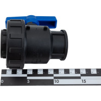 Компрессионный шаровой кран Valfex ПНД ВН/ВН резьба разборный 1 1/4"- 1 1/4" Ду33 1210011114114