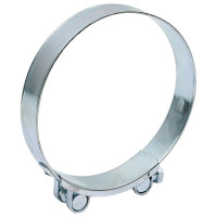 Силовой хомут Nord-Yada Д: 131-139 мм, Ш: 26 мм, Т: 1,7 мм, болт: М10х85, оцинкованная сталь 906008