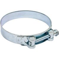 Силовой хомут Nord-Yada Д: 131-139 мм, Ш: 26 мм, Т: 1,7 мм, болт: М10х85, оцинкованная сталь 906008