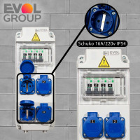Щит с розетками навесной COMBOX 5 EVOL 0101-001-1