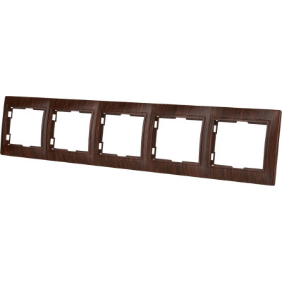 5-постовая рамка TDM ELECTRIC горизонтальная, ЭКО бук Таймыр SQ1814-0332