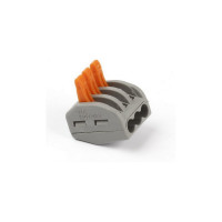 Строительно монтажная клемма Smartbuy с рычагами 3 отверстия, розничная упаковка SBE-cwcc-3-rp