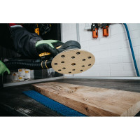 Диск шлифовальный перфорированный с липучкой (5 шт; 150 мм; Р320; 15 отв.) Abraforce 90365