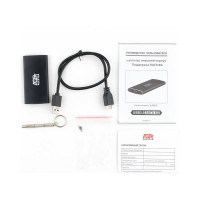 Внешний корпус AgeStar USB 3.0 mSATA, алюминий, черный, 3UBMS2 (BLACK)