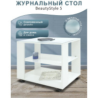 Журнальный стол Мебелик BeautyStyle Luminar 5 белый 7628