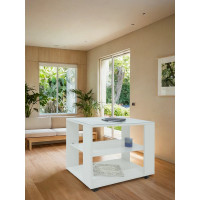 Журнальный стол Мебелик BeautyStyle Luminar 5 белый 7628