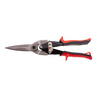 Ножницы по металлу MATRIX, удлиненные, 285 мм, пряморежущие, обрезиненные рукоятки 78341