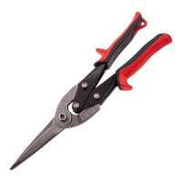 Ножницы по металлу MATRIX, удлиненные, 285 мм, пряморежущие, обрезиненные рукоятки 78341