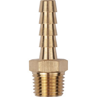Разъем 1/4" внешняя резьба - "елочка" 6мм, латунь, в блистере AV Steel AV-700314B