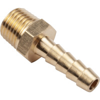 Разъем 1/4" внешняя резьба - "елочка" 6мм, латунь, в блистере AV Steel AV-700314B