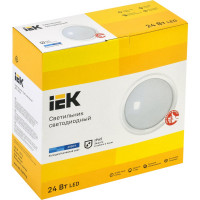 Светильник IEK LED ДПО 5051 18Вт, 6500К, IP65, круг, белый LDPO0-5051-18-6500-K01